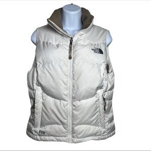 The North Face Vintage 550 Goose Down Puffer Vest White Women’s Small Full Zip